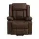 [特價]【IDEA】威切斯電動無段式皮革沙發躺椅/單人沙發(皮沙發/休閒躺椅 2色任選)咖啡