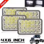 4PCS 4x6" Inch LED Headlights Hi/Lo DRL For Chevrolet Caprice 1977 to 1986