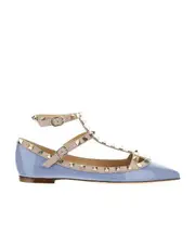 Pointed flat shoes 35,36.5 Brown
