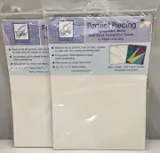 2 Pkgs - June Tailor Perfect Piecing Quilt Block Foundation Sheets 25 - 8.5"x11"