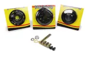 KRC Pro Series 15% Serpentine Pulley Kit for Small Block Chevy, Black