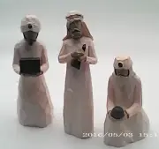 Set of 3 Wisemen for Nativity Scene. Tallest Wiseman is 4" Tall