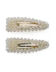 [Morgan & Taylor] Miabella Hair Clip Set in Crystal