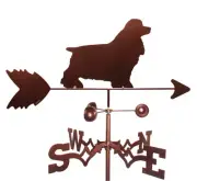 Cocker Spaniel Weathervane With Garden Mounting