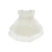 [BIMBALO'] BIMBALO' Tulle baby dress with lace and flower brooch Kids 18M 18M White