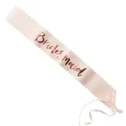 Rose Gold 'Bridesmaid' Hen Party Sash