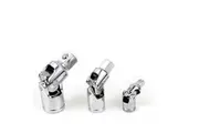 3pcs Universal Flexible Socket Connector Set 1/4" 3/8" 1/2" Swivel Joint Adapter