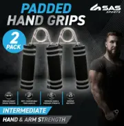 PK2 Hand Exercise Grip Spring Hand Strength Finger Forearm Gripper Sponge Handle
