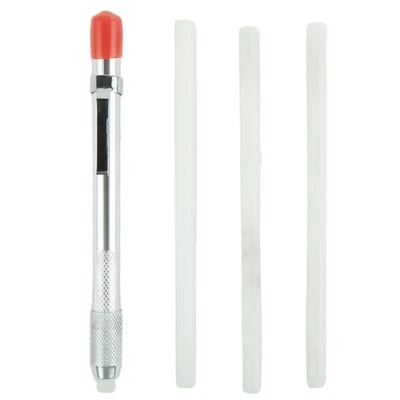 Slate Pencil Steel Scribing Tool Stainless Steel Talcum With 3 Refill Holder