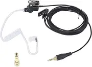 Pdflie IFB Ear Piece 3.5mm Broadcasting Headset Anchor Broadcaster in Ear Monitor Earpiece Used On Stage Camera for iPhone Android Telex Lecstronics Clear-Com Comrex (Black,1/4" Connector)