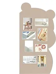Felt Bulletin Board | Soft Picture Display Board Push Pin Panels,Wall Bulletin Panel Multipurpose Photo Holder for Living Room Bedroom