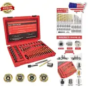 Durable Left Hand Drill Bit & Spiral Extractor Set - 53 Pieces for Easy Removal