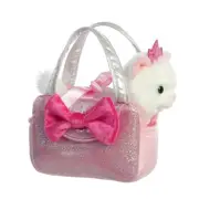 AURORA WORLD FANCY PRINCESS CAT IN TRENDY PINK SPARKLE BAG 20CM