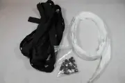 14 yard Zipper Lot Black White Pulls Included Make your own Zipper