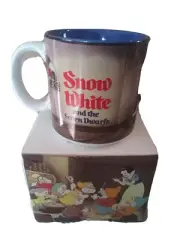 Vintage Walt Disney's Snow White and the Seven Dwarfs Coffee Cup BRAND NEW!