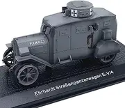 1/43 Scale German Ehrhardt EV4 Armored Car Tank Model Alloy Die-Cast Battle Vehicle Miniature Souvenir Static Display