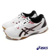 在飛比找PChome24h購物優惠-Asics 排球鞋 GEL-Rocket 10 白 紅 黑 