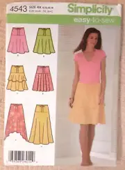 Simplicity Pattern 4543 Misses' Pull On Skirt with Length Variations Project (H)