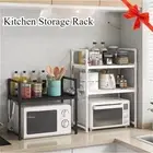 Multi-Layer Kitchen Storage Rack – Microwave & Condiment Organizer Shelf