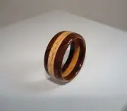 Walnut and Oak Wood Ring ~ Solid Wood ~ Men's or Women's ~ Handmade to Order!