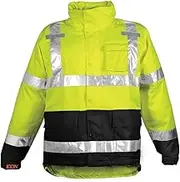 Rainwear Jacket, Class 3, Ylw/Grn, M