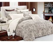 Shacha Bedding Set - Choose from Four Sizes of Quilt Cover Set/Options for Extra/European Pillowcases/Cushion Covers
