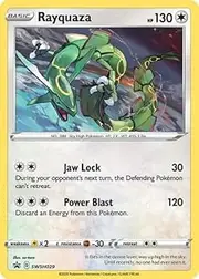 Pokemon - Rayquaza - SWSH029 - Sword & Shield - Black Star Promo Card - Cosmic Holo
