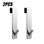 Bathroom Shower Door Back Hook Stainless Steel over Glass Door Shower Towel Rack