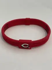 VINTAGE CINCINNATI REDS Phiten Titanium Bracelet - Large - NEW, LOOSE