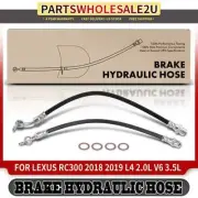 2x Front Sides Brake Hydraulic Hose for Lexus RC300 2018 2019 L4 2.0L V6 3.5L (for: Lexus)