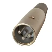 3 pin XLR male replacement microphone cable cord connector jack metal body plug