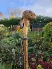 Handmade Hare wooden walking stick for men women walking cane animal comfortable