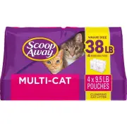 Extra Strength Multi-Cat Scented Litter, Clumping Cat Litter, 38 Lb