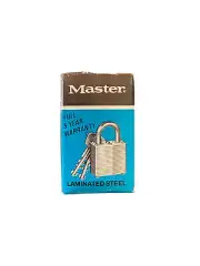Vintage Master Lock Laminated Steel 1 1/8" Small Lock #105 Mailboxes, Lockers