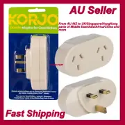 Travel Adaptor AU/NZ Plug To UK Socket 3pin Hong Kong HK Malaysia Singapore Asia