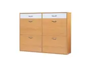 Foret Shoe Cabinet Shoes Storage Rack Organiser Side Hallway Wooden Shelf Drawer