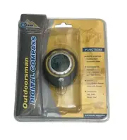 CTech Outdoorsman Digital Compass w/ Built-In Thermometer, Clock & Calendar New