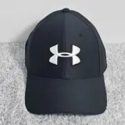New Under Armour Blitzing 3.0 Stretch Fit Hat Cap Black/White M/L 1305036-001