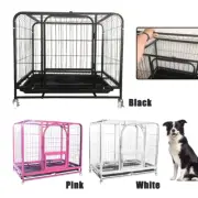 36" Collapsible Pet Dog Cage Crate Wire Metal Crate Kennel Portable Puppy House