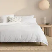 Sheridan Marlo Soft Cotton Quilt Cover Set in White Size: Super King @Sheridan Rewards
