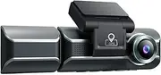 Car DVR 4K+1080P Three Cameras Dash Cam Front Inner Rear Lens Video 3 Channel Camera 24H Parking Monitor(Free 32G)