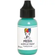 3 Pack Dina Wakley Media Acrylic Paint 1oz-Turquoise MDQ-54108