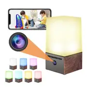 Brown LED Colorful Lights Wireless Network Surveillance Camera HD Smart Night Vision Remote Mobile Monitor Dual Voice Dialogue