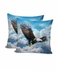 4th of July Throw Pillow Covers 18x18 Set of 2 18" x 18" (Pack of 2) Eagle