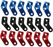 Gogogmee Hiking Tightening Hook for Tent 18pc Camping Rope Cord Accessories Parachute Cord L-Shaped Stopper Reliable Random Color