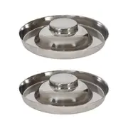2x Superior Pet Essentials Food-Grade Stainless Steel Puppy Dog Bowl Medium