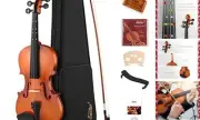 Violin Set for Beginners, Half Size Fiddle with Hard Case, Rosin, Shoulder 1/2