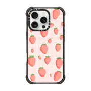 iPhone 16 Pro Ultra Impact Case MagSafe Compatible STRAWBERRIES IN SUMMER