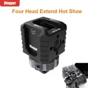 Vlogger Four Head Extend Port Connect Microphone On Camera Mount Hot Shoe Set