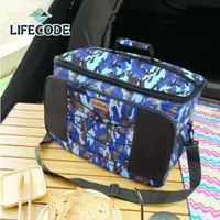 在飛比找momo購物網優惠-【LIFECODE】藍迷彩保冰袋(35L)
